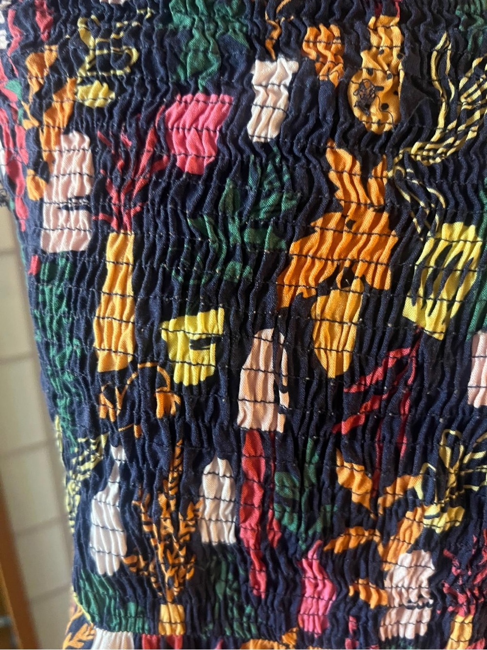 Timing • Maxi Dress w/ Abstract Pattern 2X - Picture 2 of 6